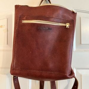 Portland Leather Tote Backpack